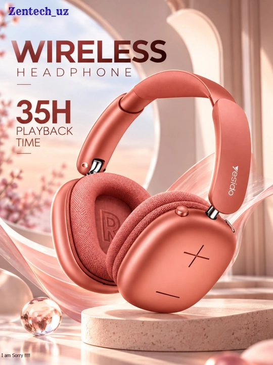 Беспроводные наушники Bluetooth 5.4, Hi-Fi стереозвук, до 35 часов работы, складные - 