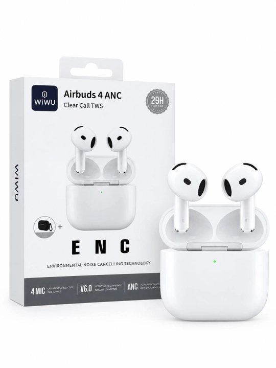 WiWU Airbuds 4 [ANC +ENC] беспроводные наушники TWS, Bluetooth V6.0, 29 часов