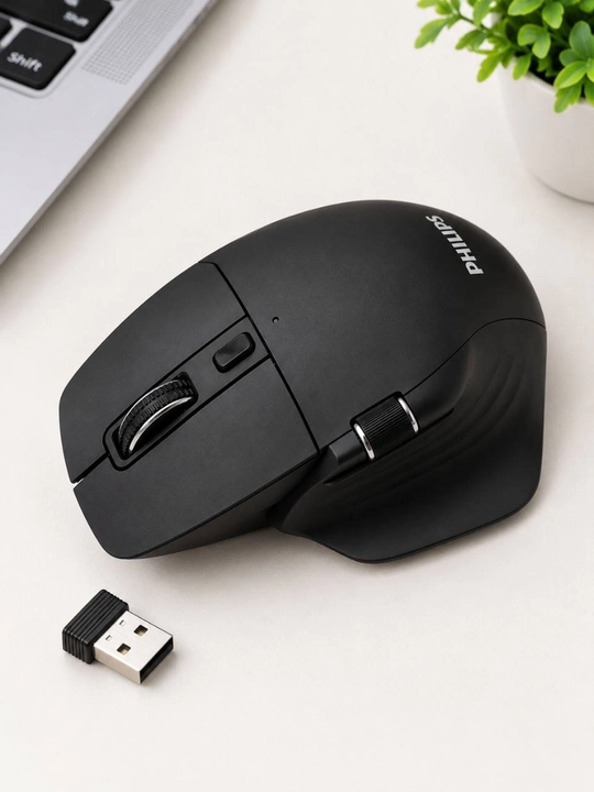Simsiz kompyuter sichqonchasi Philips, Bluetooth va USB, USB-C zaryadli - 