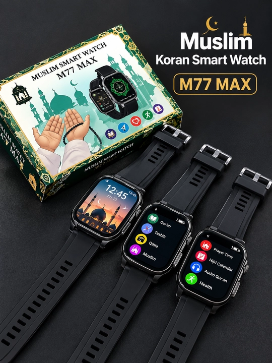 Aqilli soat Muslim watch musulmonlar uchun, 5 vaqt nаmoz, Qur'on, erkaklar uchun