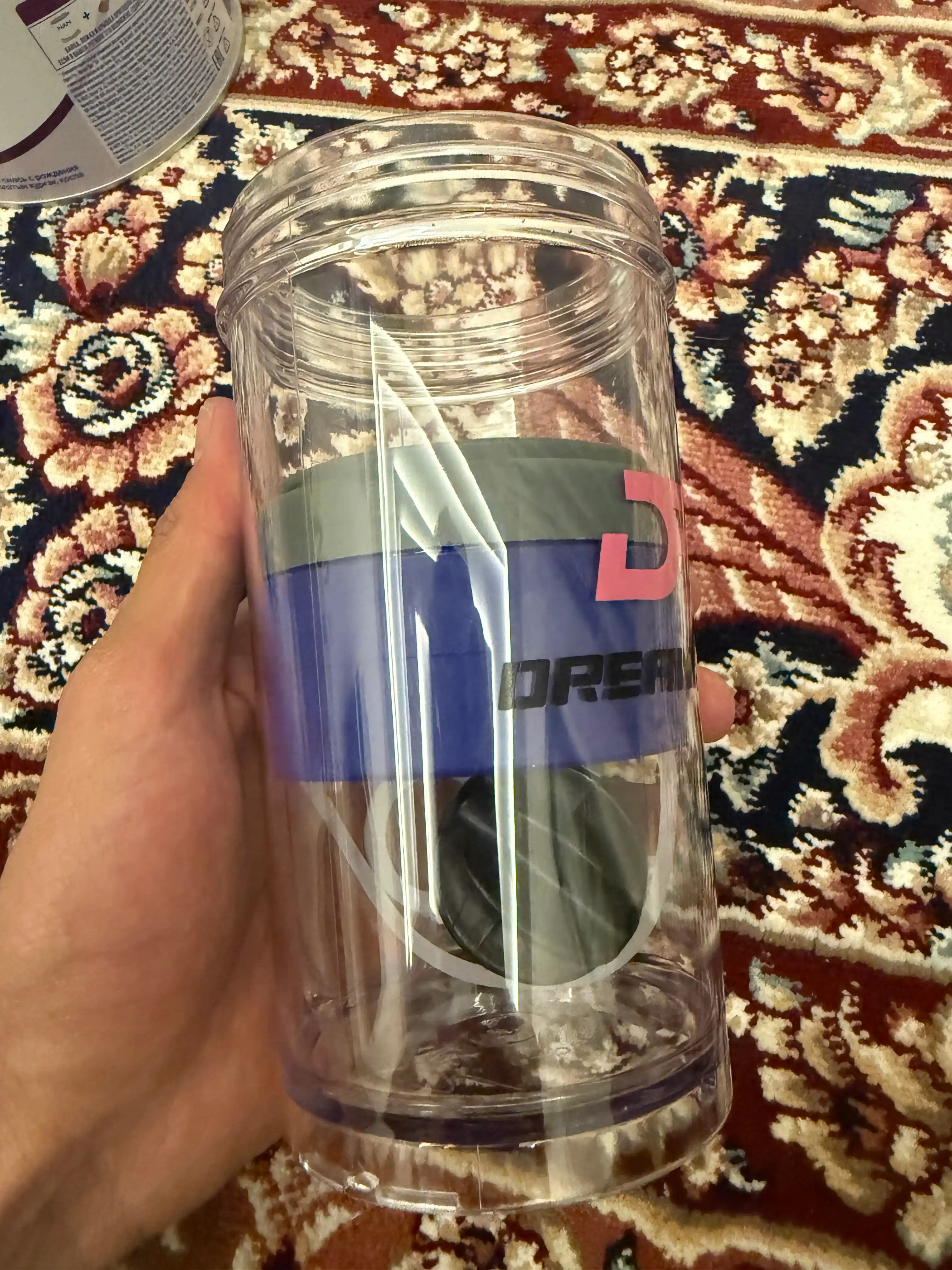 Sheyker, shaker suv shisha, sport idish, geyner, oqsil, protein, 600 ml, uniseks