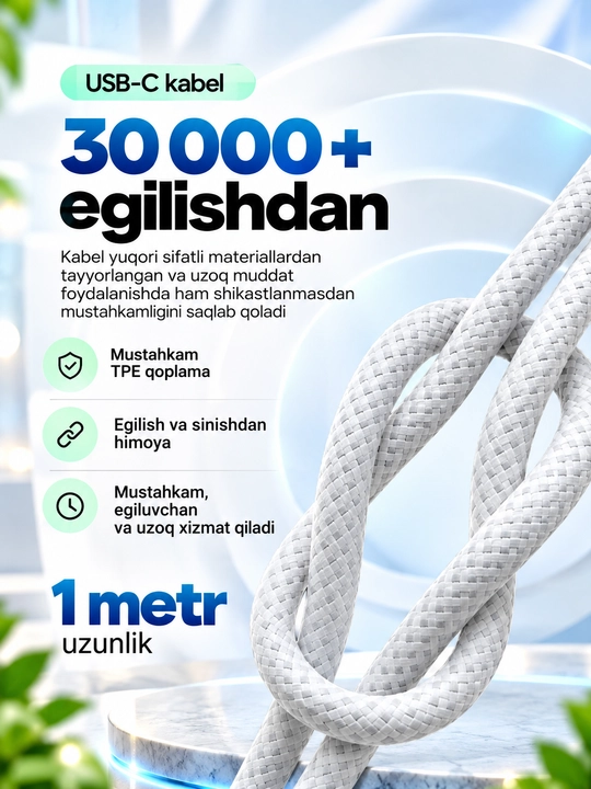 IPone 15va16 uchun 20W quvvatlash to'plami, type-c dan type-c ga 60W kabel,Bonusga Merkan
