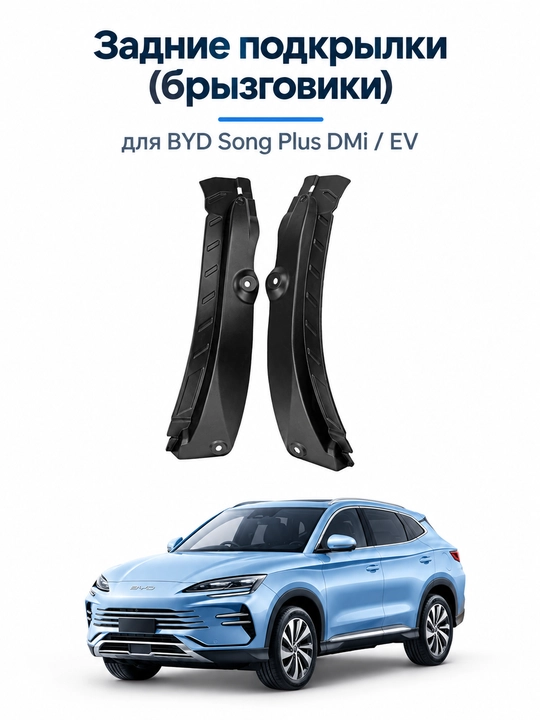 BYD Song Plus DMi / EV uchun orqa eshiklar himoya qoplamasi (loy qaytargichlar)