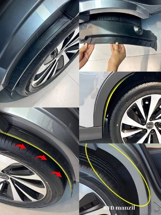 BYD Song Plus DMi / EV uchun orqa eshiklar himoya qoplamasi (loy qaytargichlar)