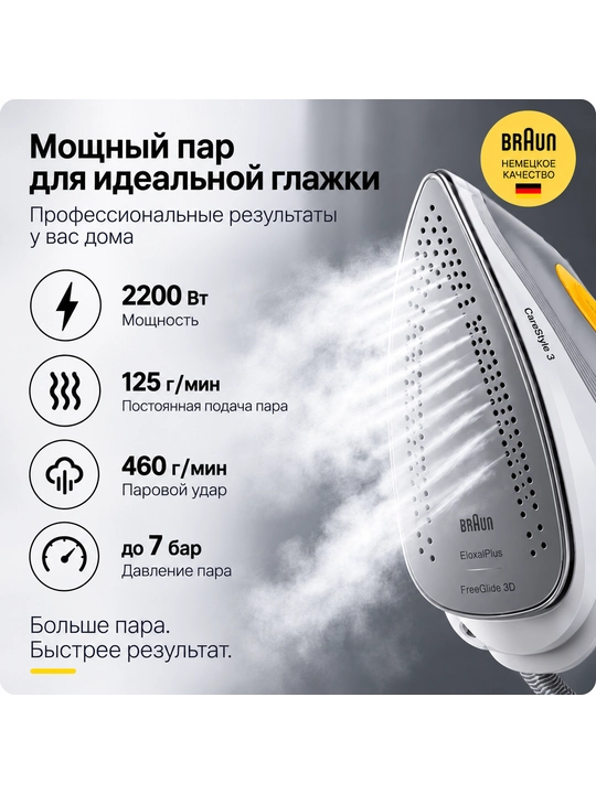Braun IS3231GY — kichik va quvvatli bug' generatori