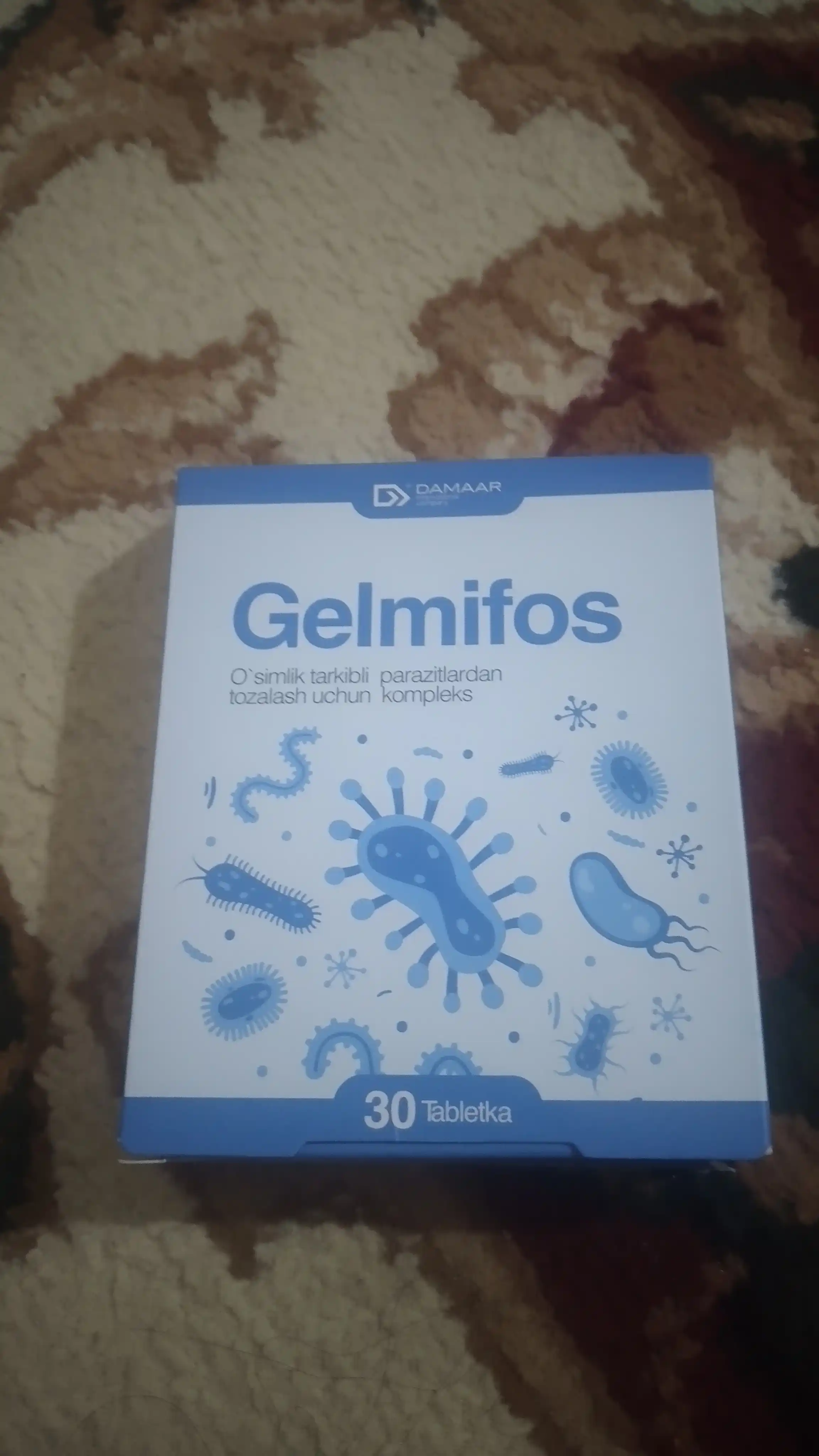 Gelmifos gijjalar va parazitlarga qarshi o‘simlik tabletkalar №30