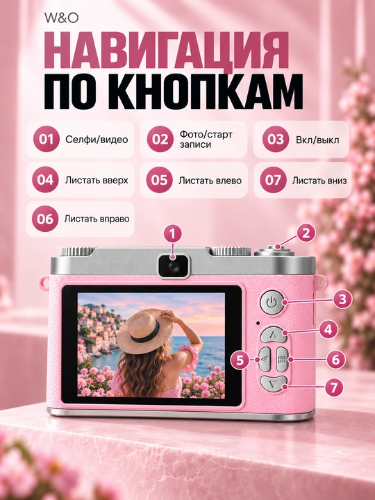 Campus Portable 50MP HD Фото Камера – 1080P Видео, 8X Цифровой Зум, AF Фокус