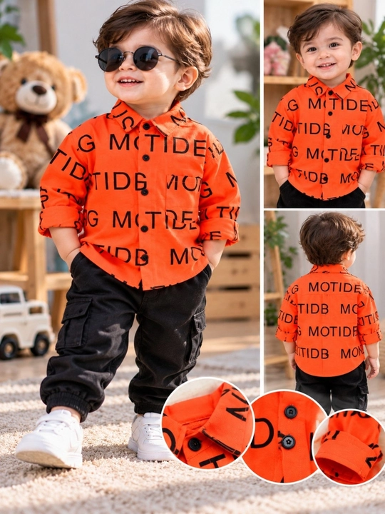 Рубашка для мальчика — удобный выбор на весну и осень, для 2 лет - 