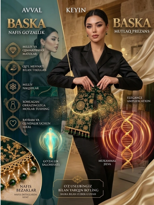 Baska — ayollar uchun milliy naqshli belbog‘