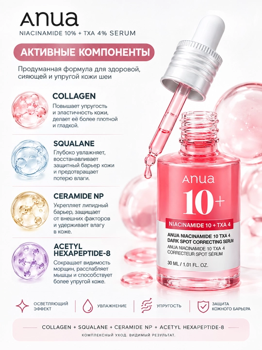 Zardob Anua Niacinamide 10% + TXA 4% Serum