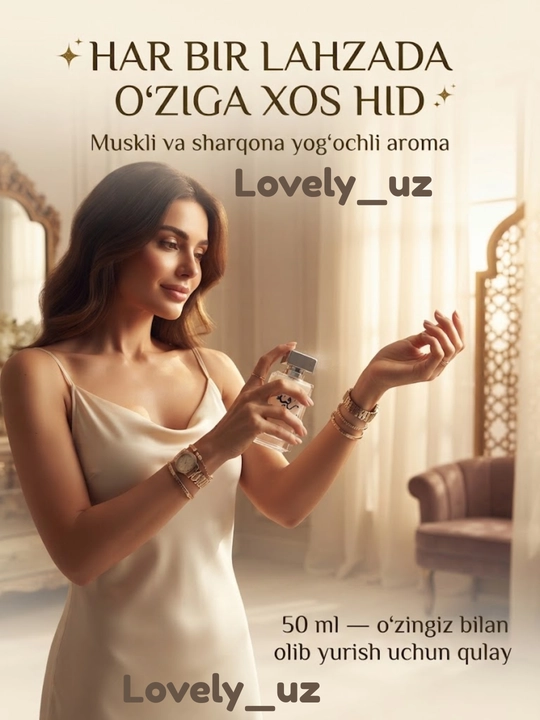 Xushbo'ylangan suv Ruqaiyah, ayollar uchun, 50 ml