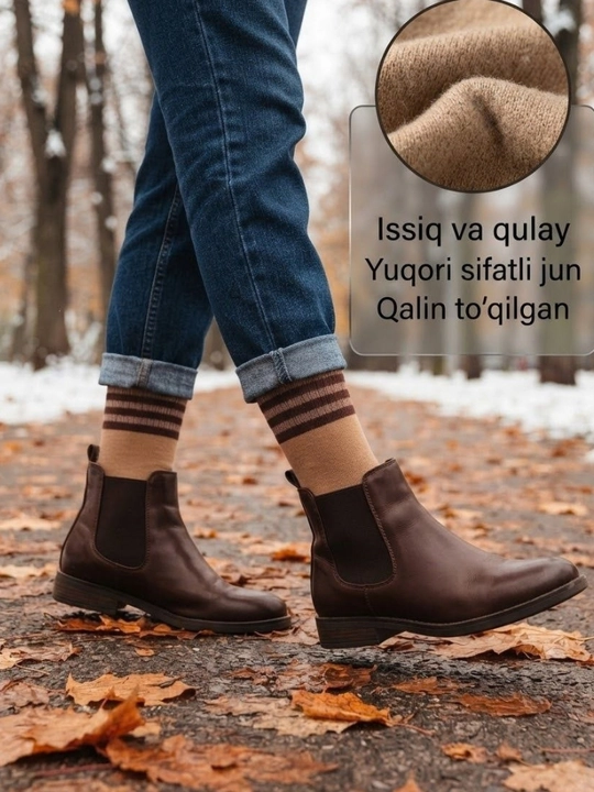 Ayollar va erkaklar uchun issiq qishki paypoqlar, to‘plam