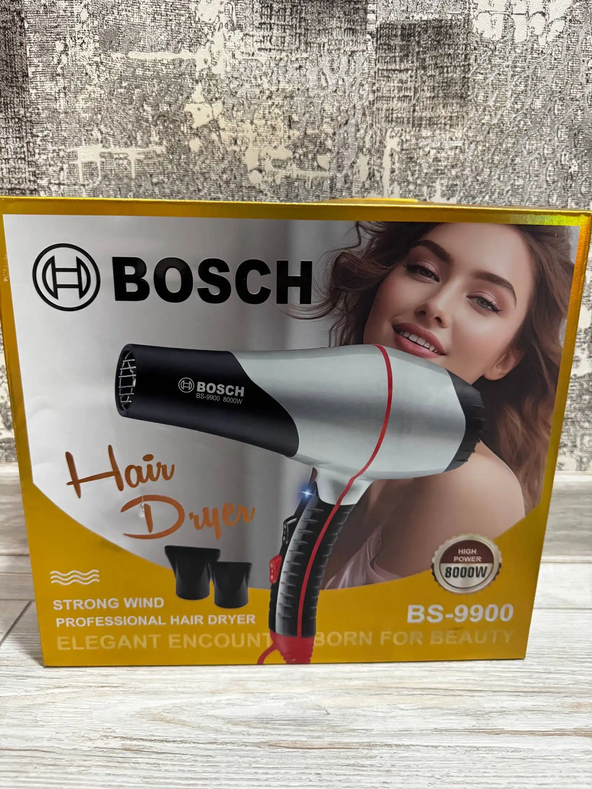 Professional fen soch quritgich BOSCH, quritish va turmaklash uchun, 8000W