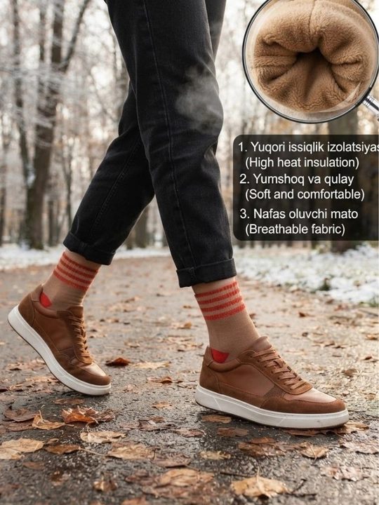 Ayollar va erkaklar uchun issiq qishki paypoqlar, to‘plam