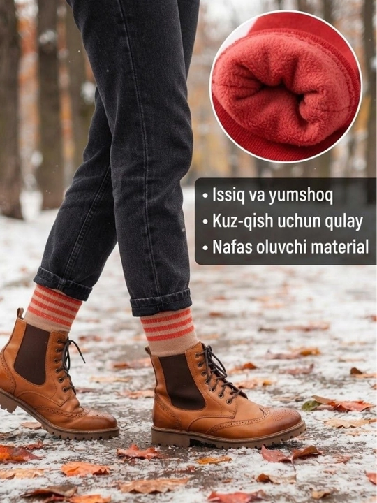 Ayollar va erkaklar uchun issiq qishki paypoqlar, to‘plam