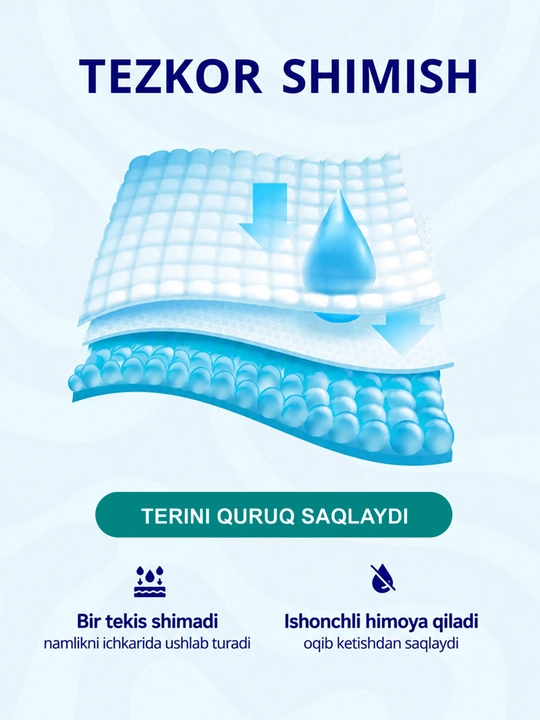 Подгузники для взрослых Predo Adult Ultra Soft с индикатором влаги, 30 шт