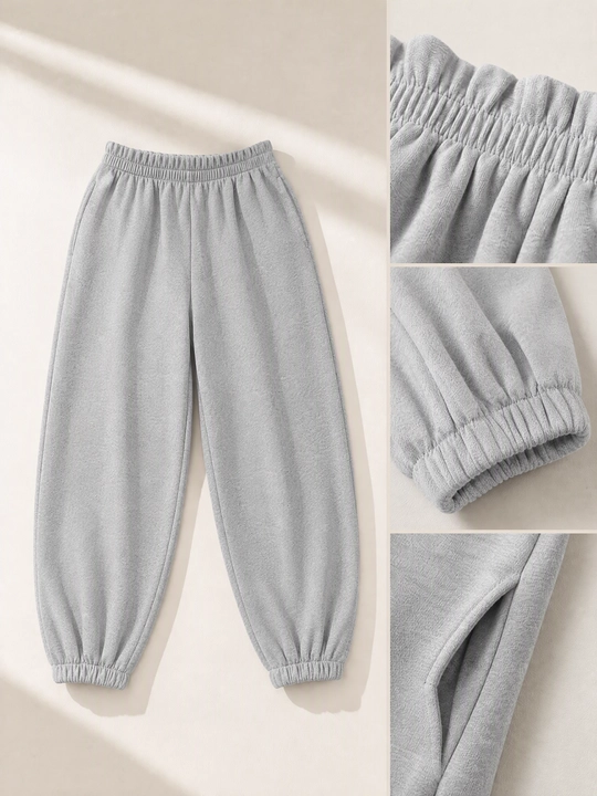 Женский костюм двойка, трикотажный - 80% хлопок, oversize платье с брюками, свободный крой