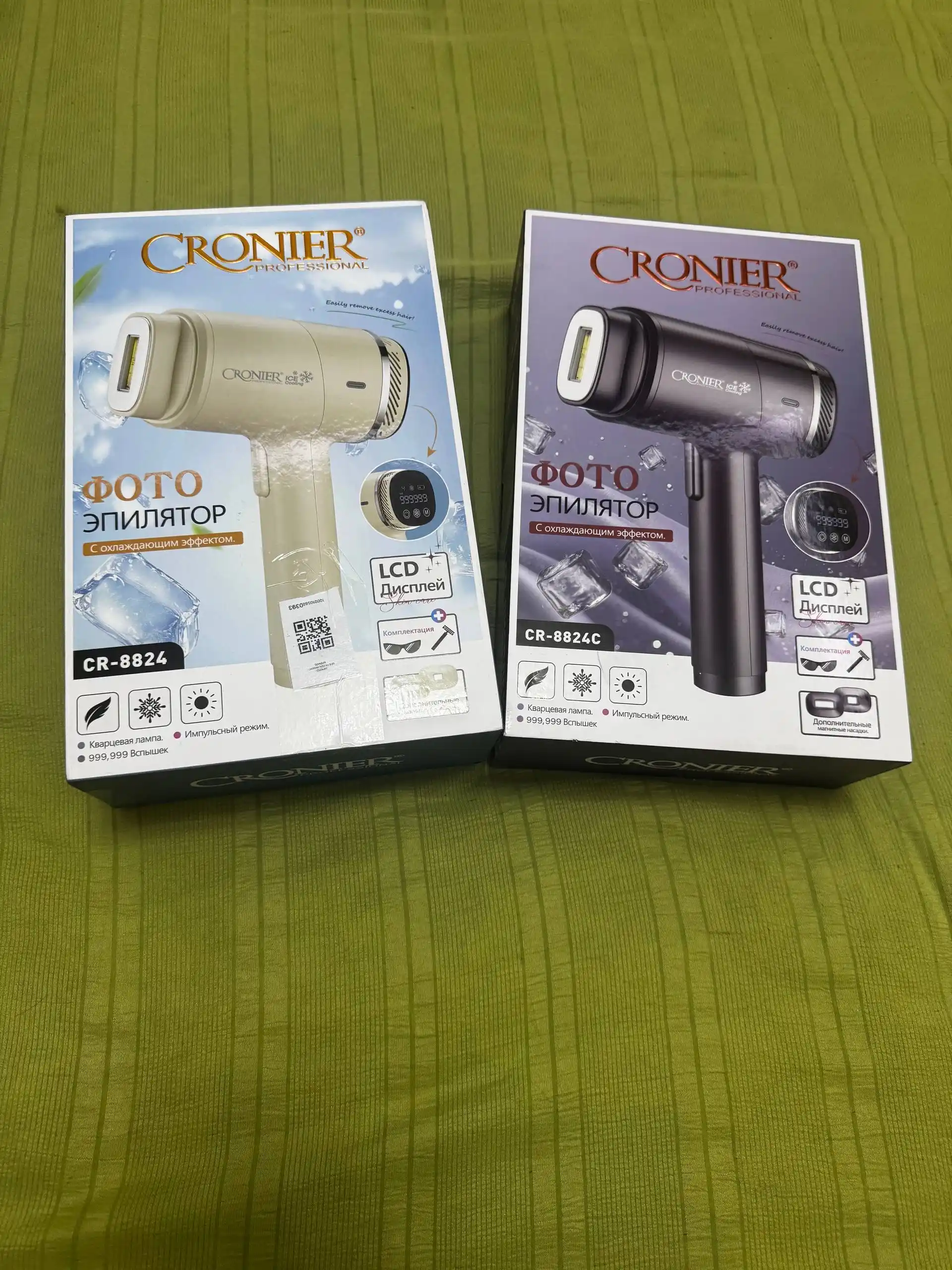 Cronier Фотоэпилятор для лица, зоны бикини и тела, ресурс 999 999 вспышек