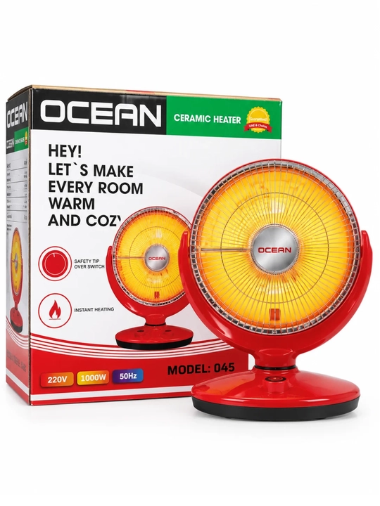 Керамический обогреватель OCEAN 045 elektr isitgich, 1000 Вт, 220 В,электрическая печь