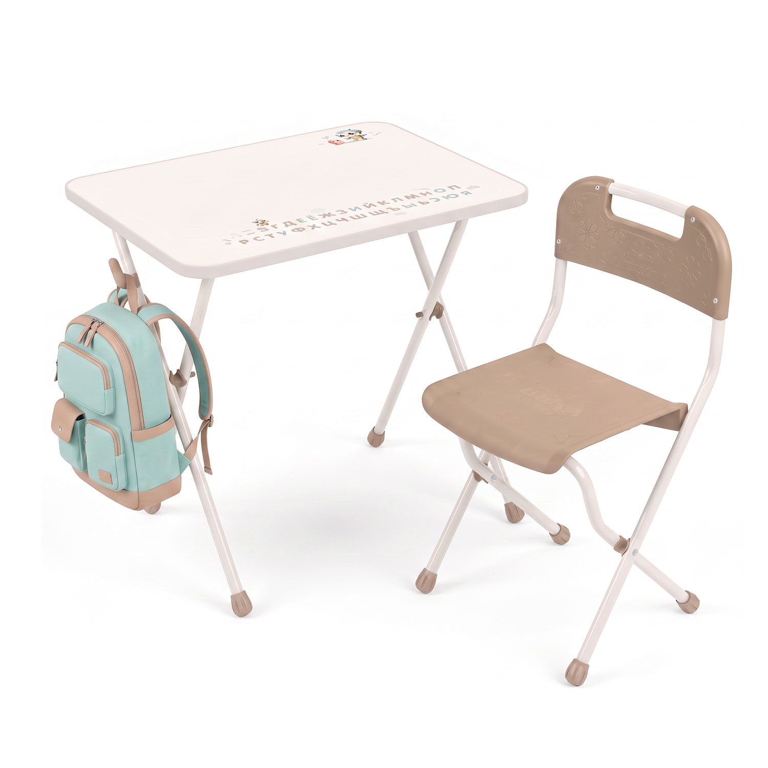 Детский стол и стул складной, комплект мебели, парта для детей