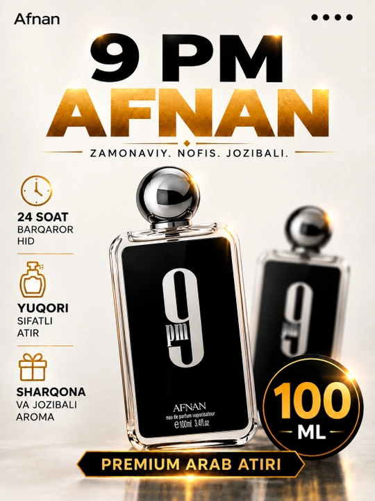 Afnan 9PM Eau De Parfum, 100 мл - 
