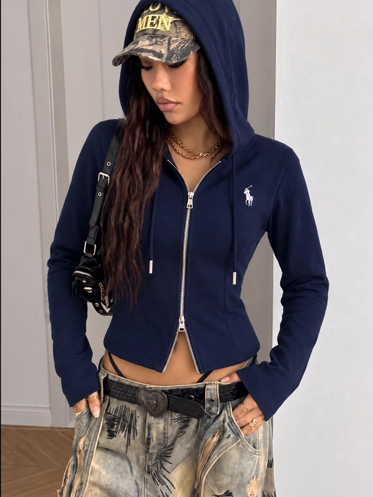 Zamoklik 2 iplik tolstovka, polo, kuz, qish va bahor uchun, standart, ayollar uchun xudi