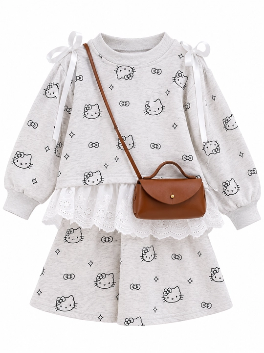 Детский комплект с принтом Hello Kitty