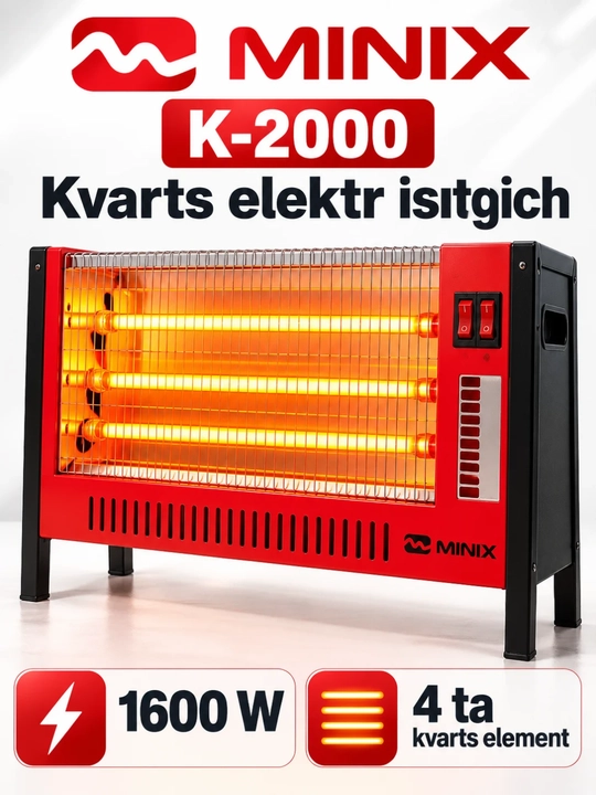 Электрический котел MINIX K-2000 кв.м, 1600 Вт, 4 элемента - 