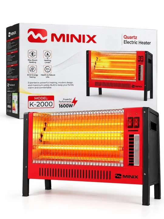 MINIX K-2000 kvarts elektr isitgich, 1600 W, 4 elementli