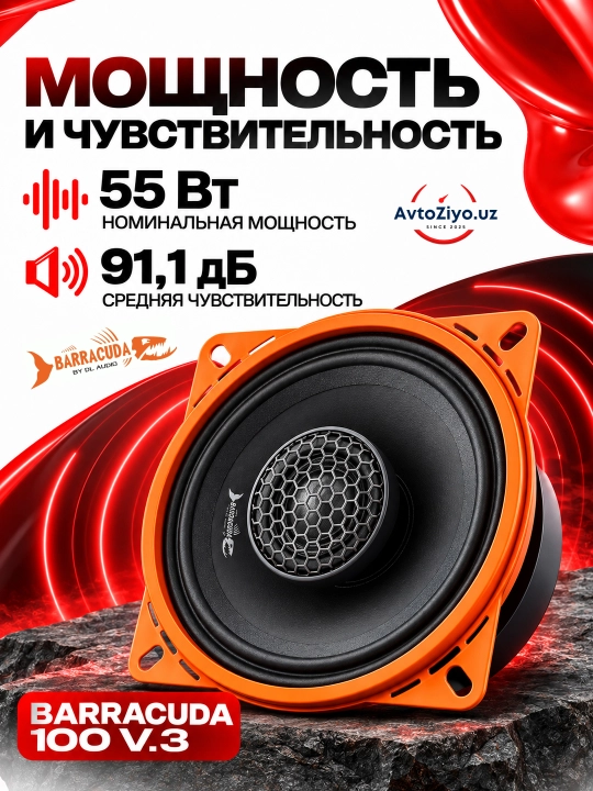 Avtomobil dinamiklari 10 sm DL Audio Barracuda 100 V.3 kalonkalar mashina uchun