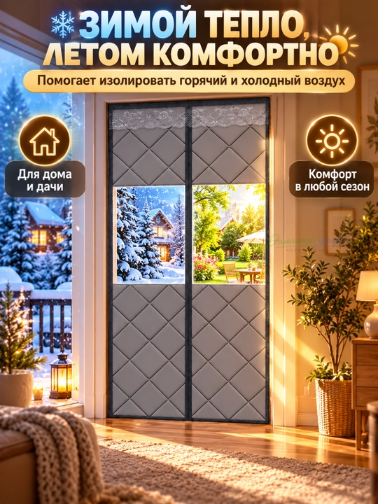 Issiqlikni saqlovchi eshik pardasi - uyingiz uchun qulaylik va sovuqdan himoya