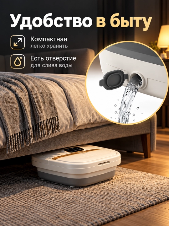 ACK, Oyoq vannachasi, oyoq massajchisi, gidromassaj vannasi, oyoq uchun spa, vannochka