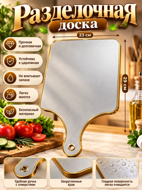 Oshxona uchun yog‘och kesish taxtasi, sabzavot va go‘shtni kesish taxtasi