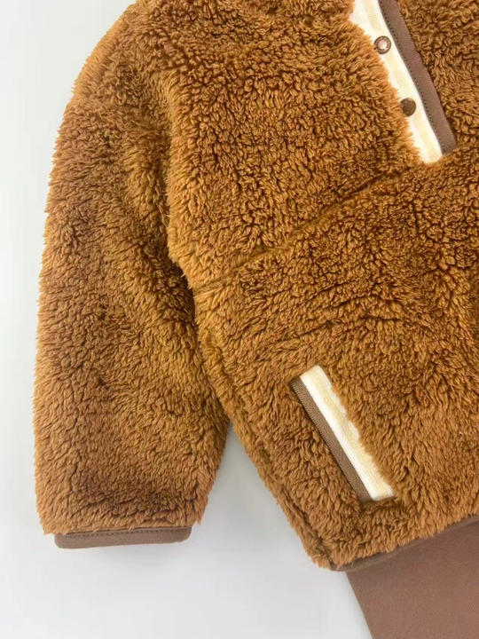Детский теплый комплект , мягкая кофта и брюки, зимняя одежда, Baker