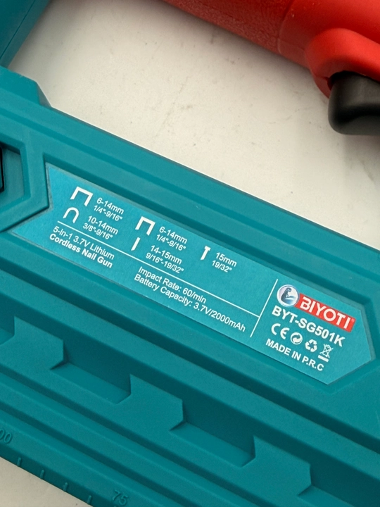 BIYOTI BYT-SG501K 5 tasi 1 da akkumulyatorli stepler, 3,7 V, 2000 mA·soat