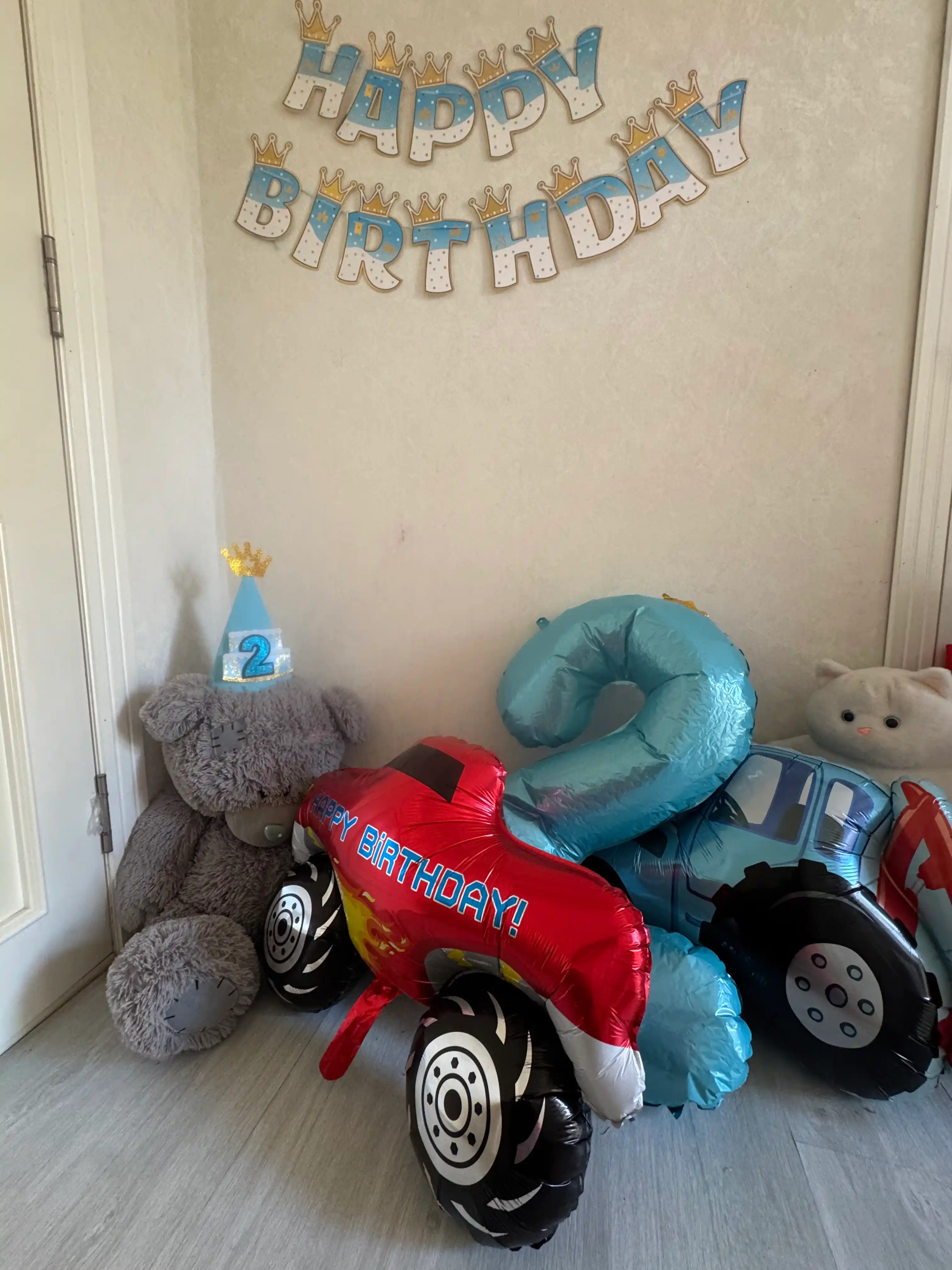 Гирлянда Happy Birthday с коронами, бумажное украшение на день рождения