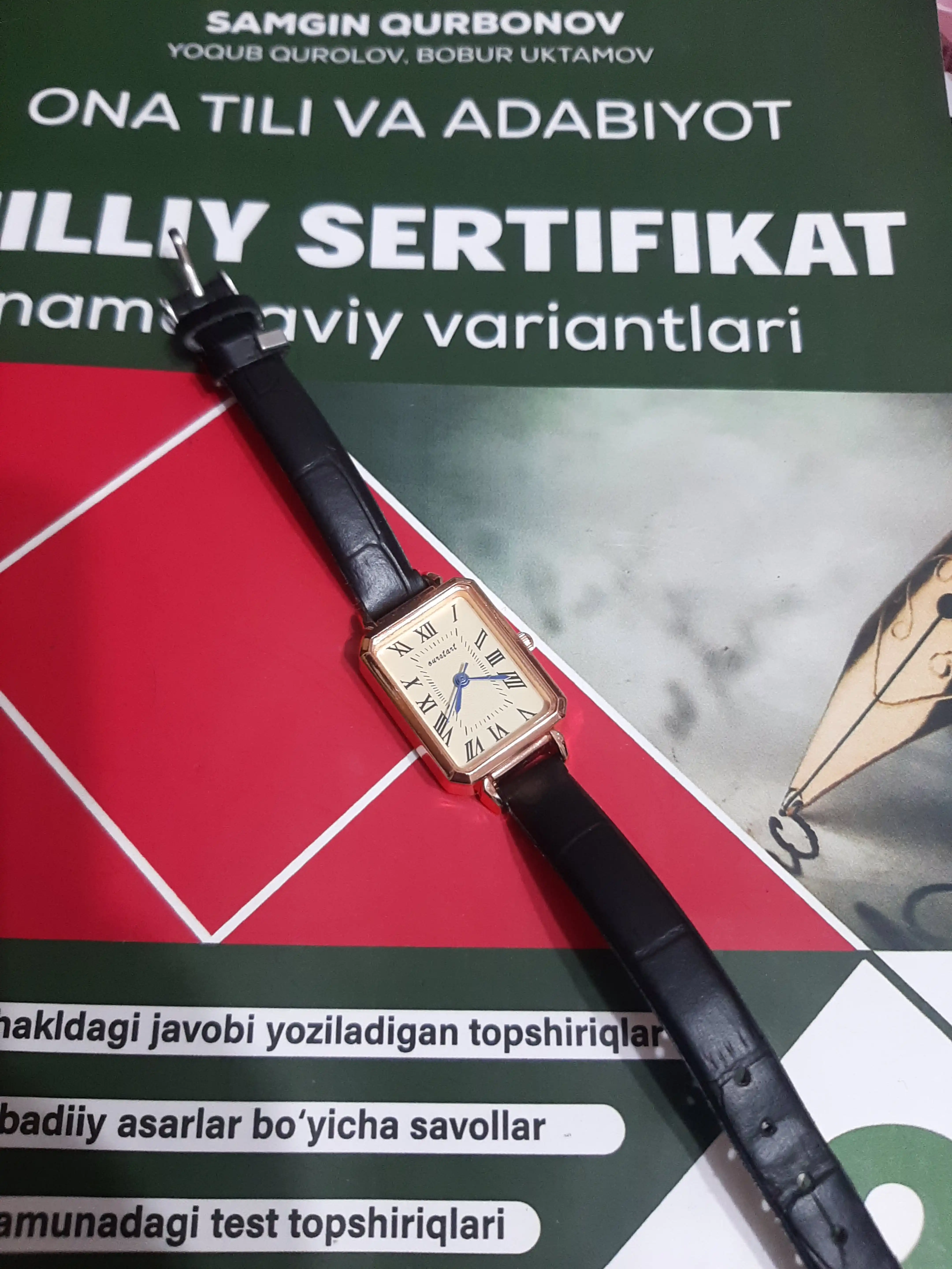 Ayollar uchun nafis qo‘l soati, klassik dizayn