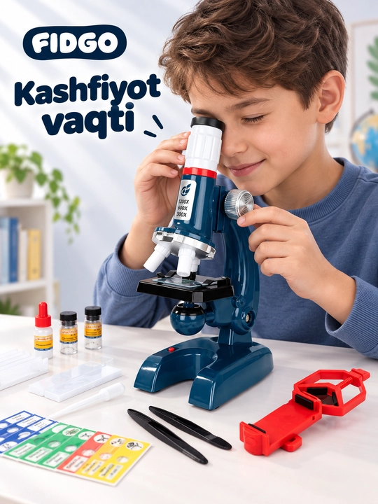 Bolalar uchun ta'limiy mikroskop: ilm olamiga birinchi qadam