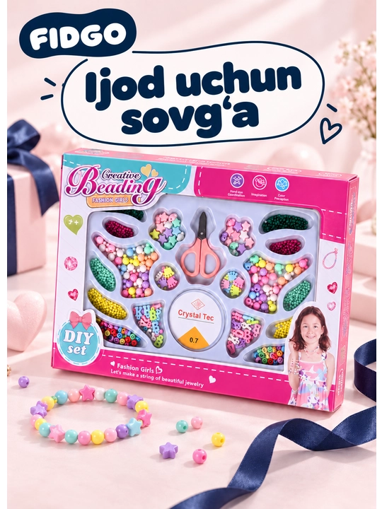 Набор для плетения бисера, бусины для рукоделия, плетения украшений