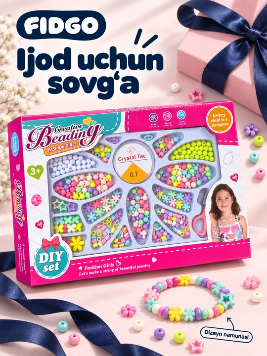 Набор для плетения бисера, бусины для рукоделия, плетения украшений