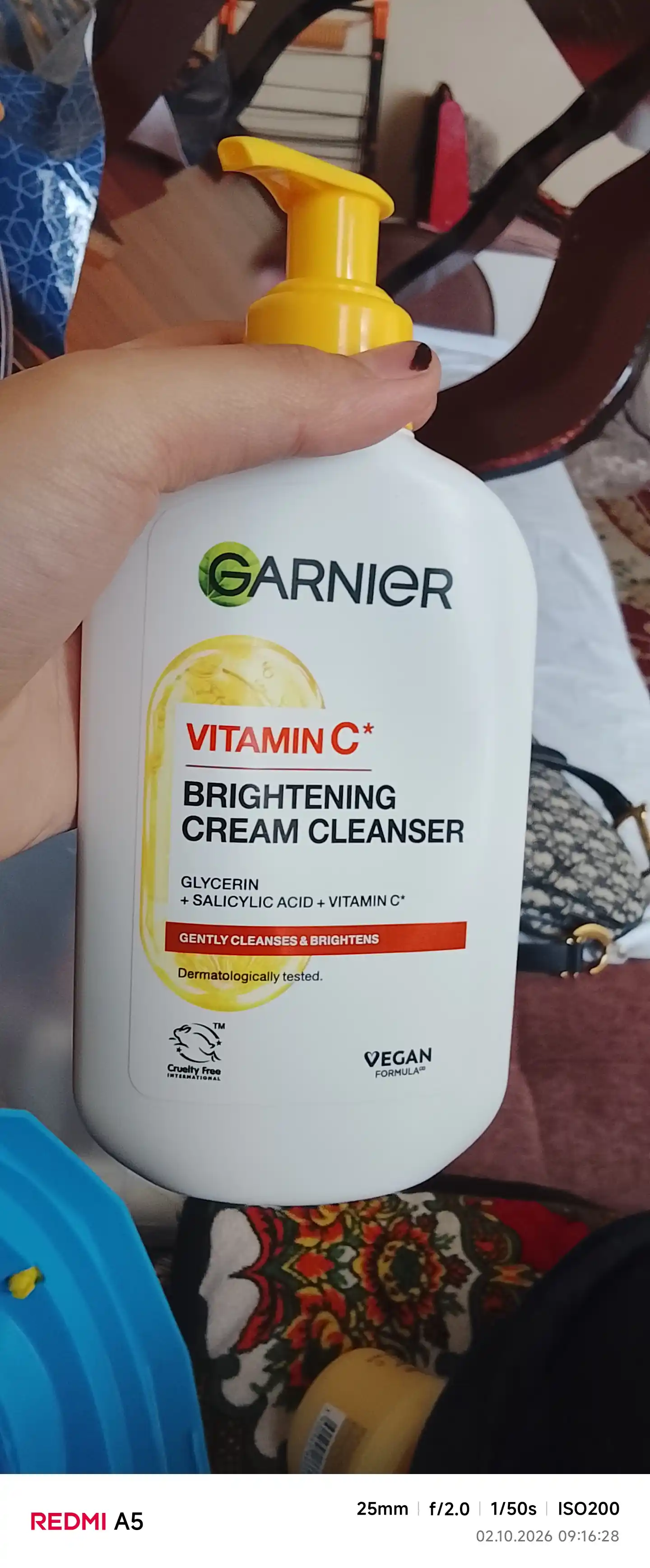 Garnier Очищающий крем с витамином С, 250мл