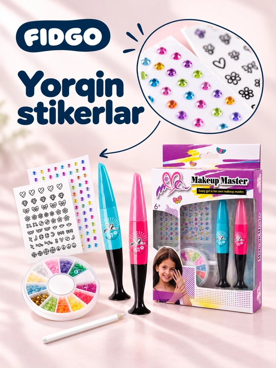 Bolalar pardoz-andoz uchun dekorativ kosmetika to‘plami