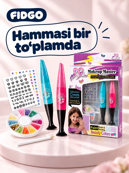Bolalar pardoz-andoz uchun dekorativ kosmetika to‘plami