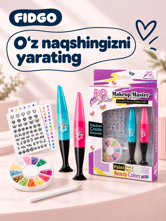 Bolalar pardoz-andoz uchun dekorativ kosmetika to‘plami