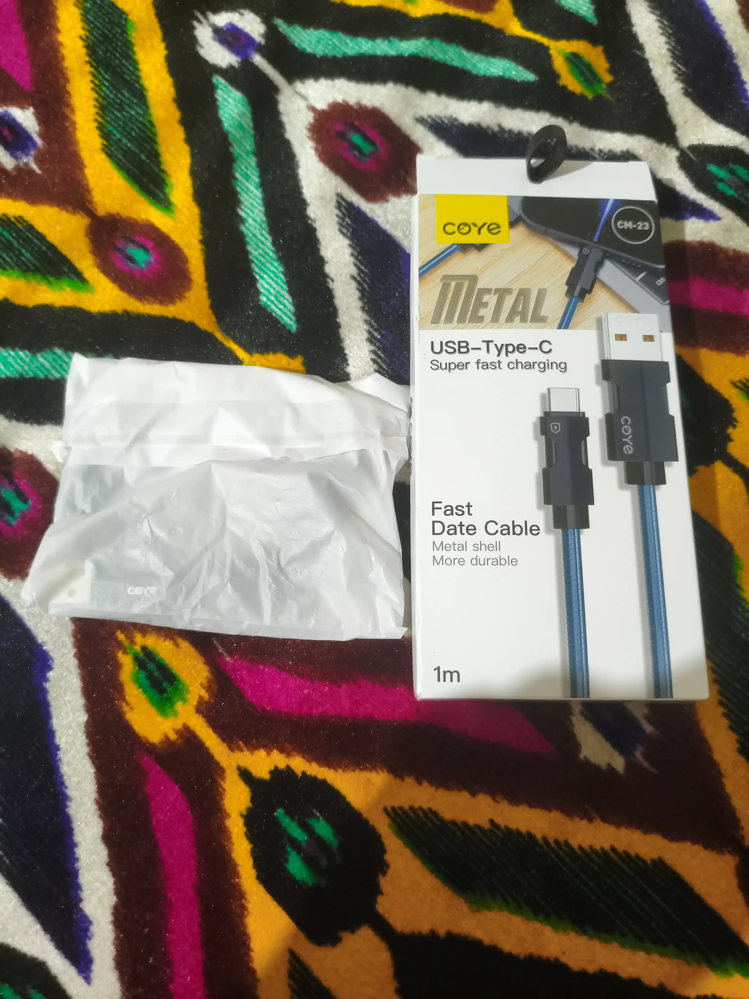 Кабель для быстрой зарядки, 66W USB, Type-C металлический кабель