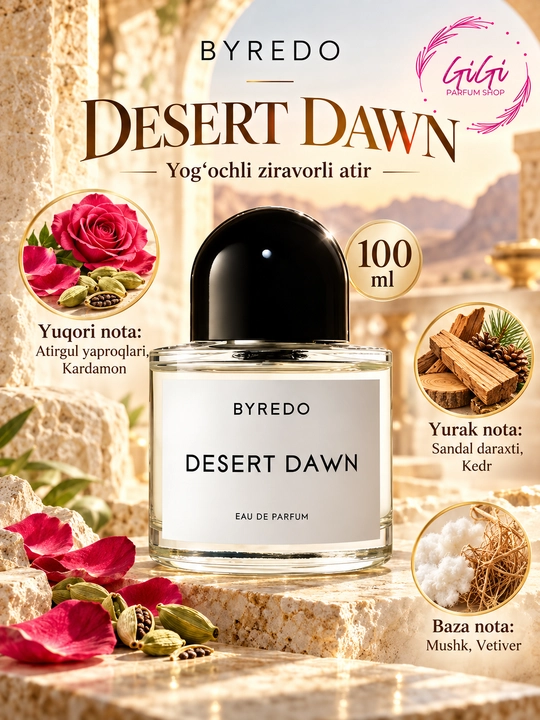 Byredo Alto Astral, Accord Oud, Desert Dawn, Gypsy Water  atirlari 100ml - 