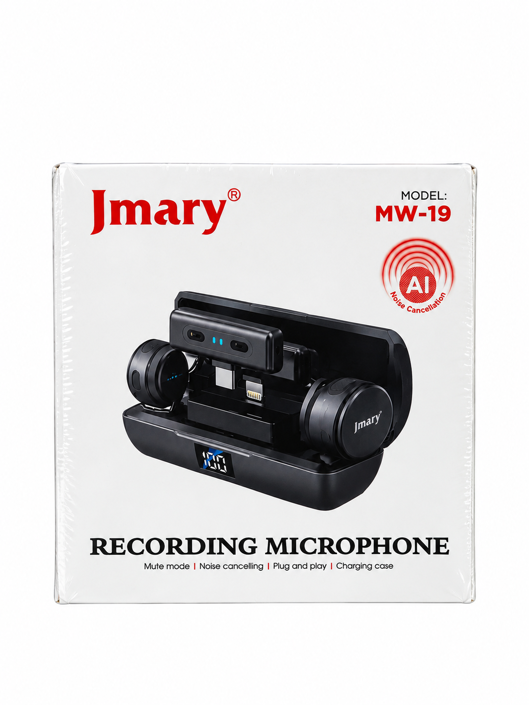 Jmary MW-19 shovqinni pasaytiruvchi xususiyatiga ega simsiz mikrofon to'plami
