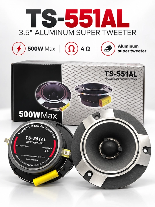Pioneer TS-551AL супертвитеры 3,5″, 500 Вт, 4 Ом, комплект 2 шт