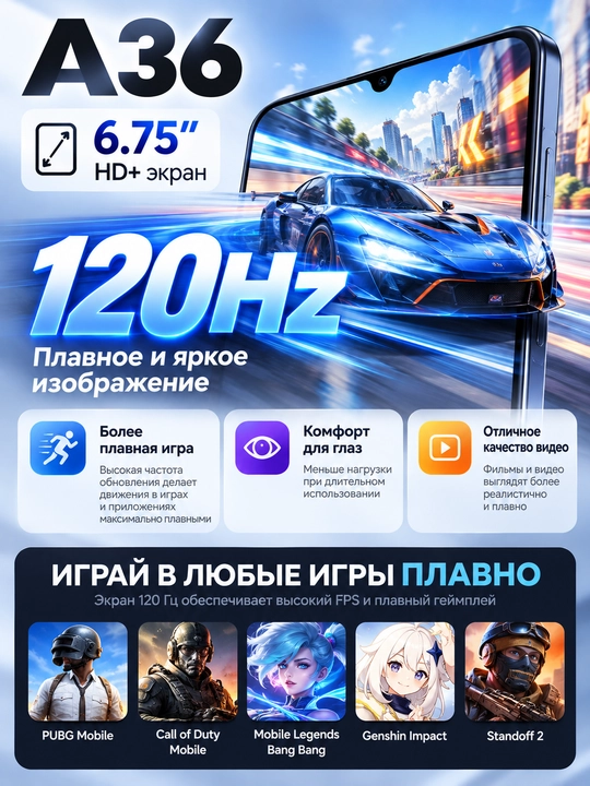 A36 smartfoni, 12/64 GB