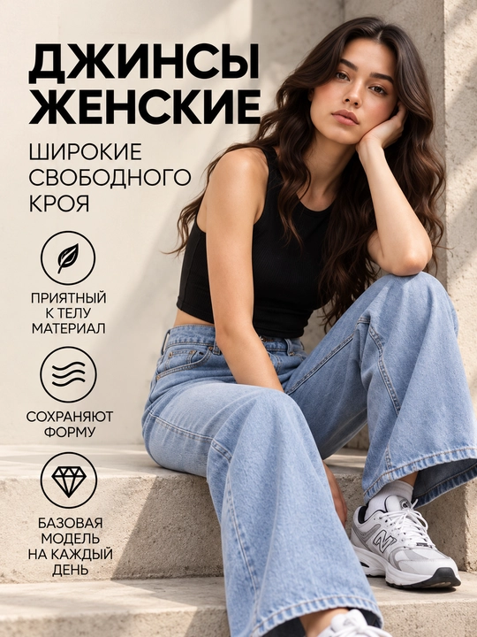 Jinsi shimlar ayollar uchun, baggy jeans, keng ayollar shimlari - 